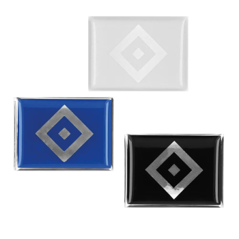 Hamburger SV HSV 3D Sticker 3er-Set Raute ca. 4 x 3 cm